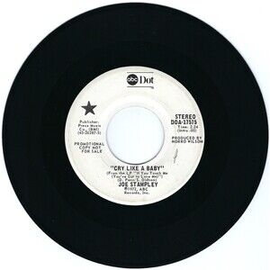 Joe Stampley Promo 45 Cry Like A Baby / Same VG+ Country '72 Hit